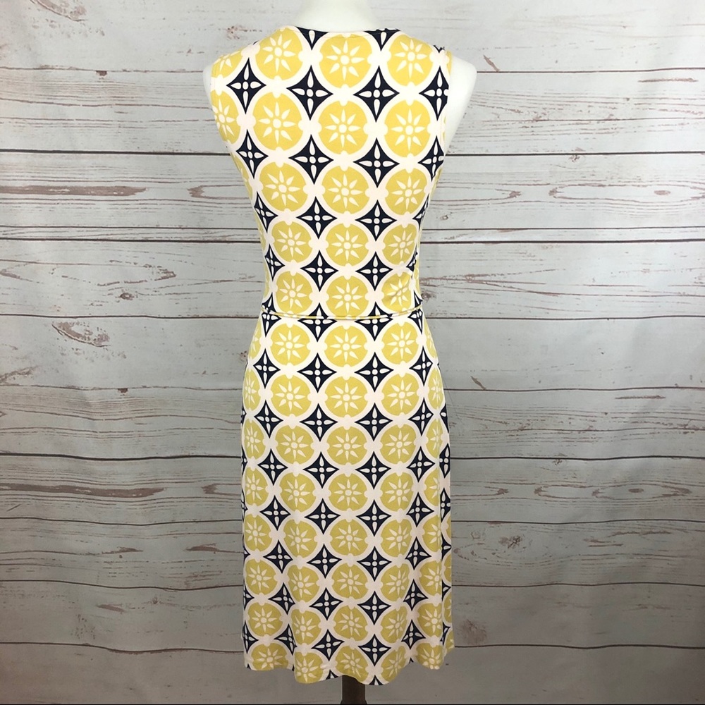 Boden Mod Lemon Print Geometric Print Dress - Picture 6 of 8